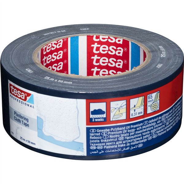 Tesa Cloth Tape 25m x 31mm blu 04363