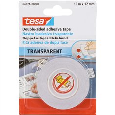 Tesa nastro biadesivo 10m x 12mm trasparente 64621