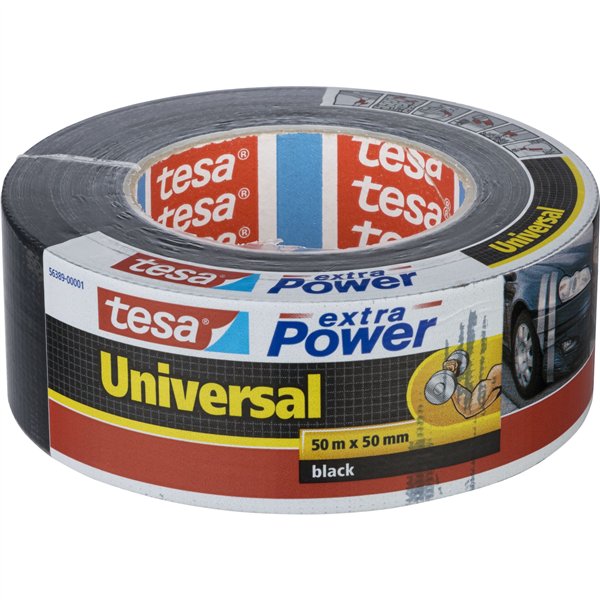 Tesa nastro tess. 50m x 50mm extra Power nero 56389
