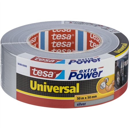Tesa nastro tess. 50m x 50mm extra Power argento 56389