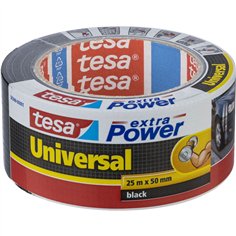Tesa nastro tess. 25m x 50mm extra Power nero 56388