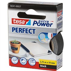 Tesa nastr tess. 2,75m x 19mm extra Power nero Perfekt 56341