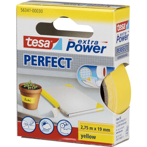 Tesa nastro tess. 2,75m x 19mm extra Power giallo 56341