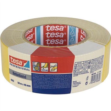 Tesa nastro tess. 50m x 18mm Prof. giallo 04662