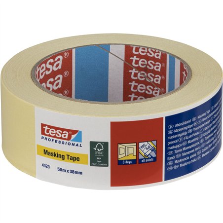 Tesa nastro crespato 50m x 38mm Standard beige 04323