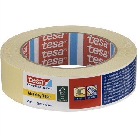 Tesa nastro crespato 50m x 30mm Standard beige 04323