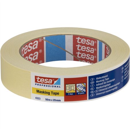 Tesa nastro crespato 50m x 25mm Standard beige 04323