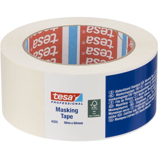 Tesa nastro crespato 50m x 50mm Stand.Prof. bian. 04325