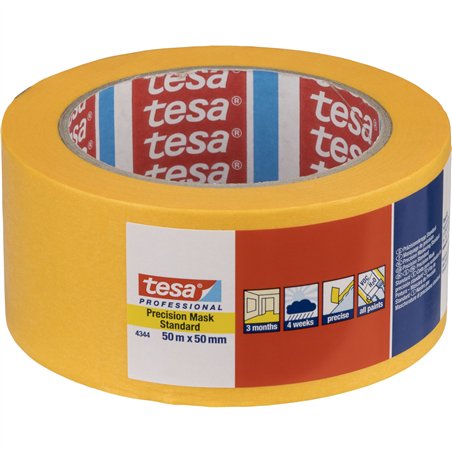 Tesa nastro crespato 50m x 50mm Stand.Prec.giallo 04344