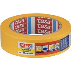 Tesa nastro crespato 50m x 30mm Stand.Prec.giallo 04344
