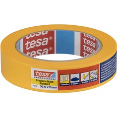 Tesa nastro crespato 50m x 25mm Stand.Prec.giallo 04344