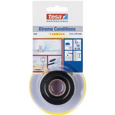 Tesa nastro per guarn. 3m x 25mm Prem. Prof.Xtr.Cond.nero  04600