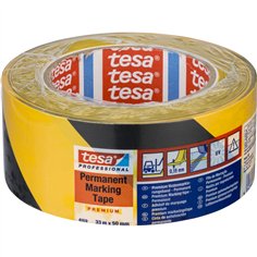 Tesa Bodenmarkierband 33m x 50mm Prem.Prof.sw/gelb 04169