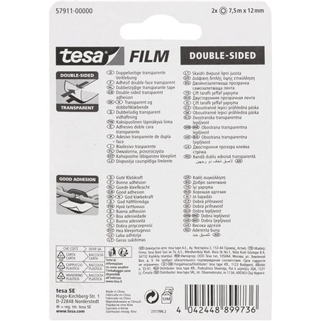 Tesa nastro biadesivo 7,5m x 12mm