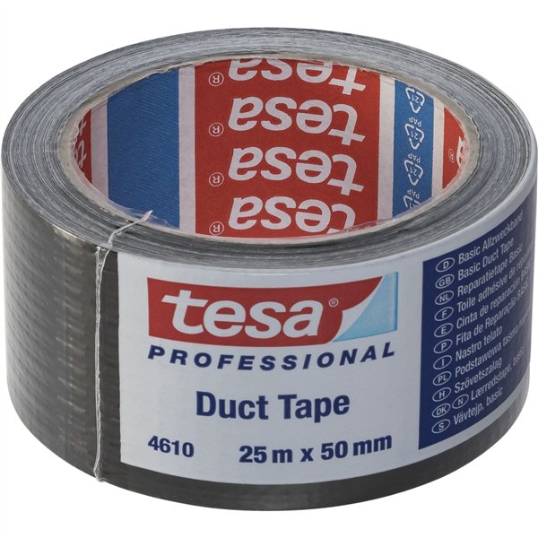 Tesa nastro ad. tel. 25m x 50mm nero 04610