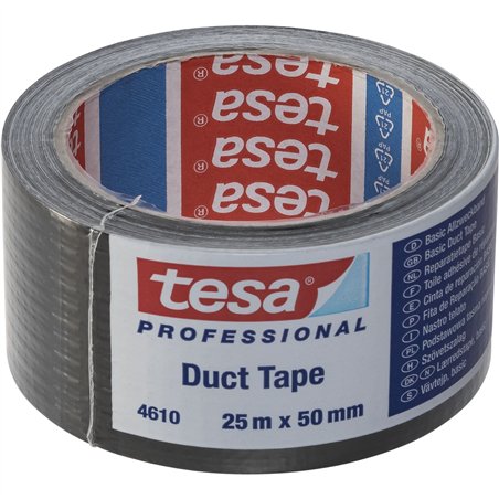 Tesa nastro ad. tel. 25m x 50mm nero 04610