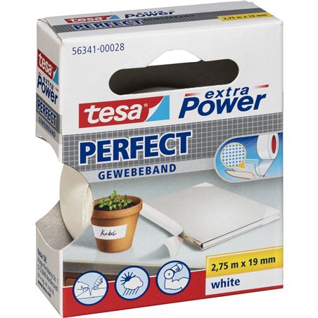 Tesa nastro ad. tel.2,75m x 19mm extra Power bian. perfect 56341