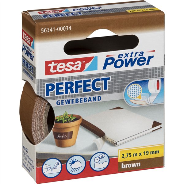 Tesa nastro ad. tel.2,75m x 19mm extra Power marr. perfect 56341