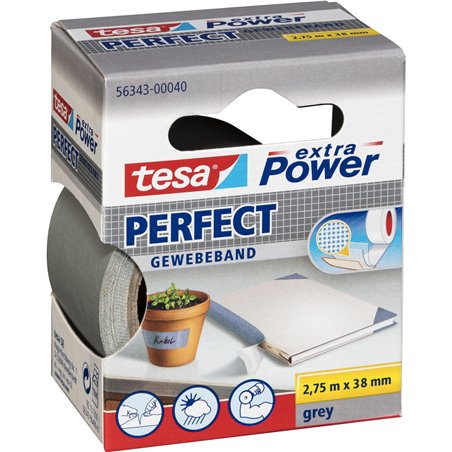 Tesa nastro ad. tel.2,75m x 38mm extra Power grigio perfect 56343