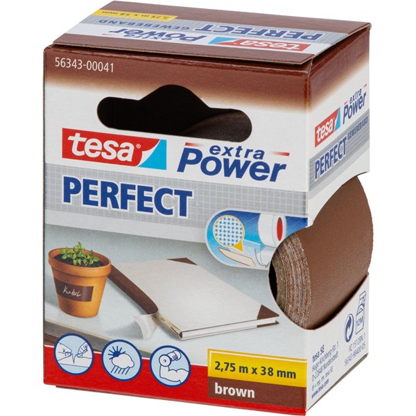 Tesa nastro ad. tel.2,75m x 38mm extra Power braun perfect 56343