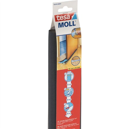 Tesa guarnizione doppia fondo porta 0,95mx25mm bianco 05418