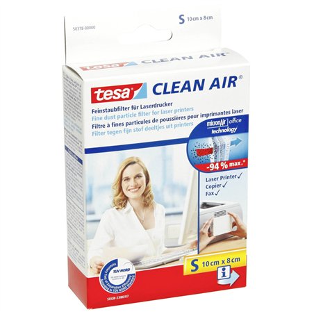 Tesa Filtro contro la polvere formato S 10 x 8 cm Clean Air