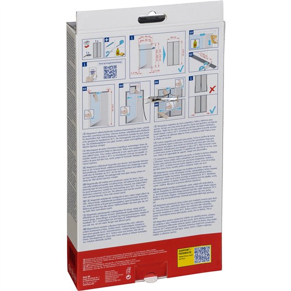 Tesa tenda magnetica 2,1m x 0,9m chiusura automatica 55384