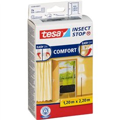 Tesa zanzariera per porte 2 pezzi 0,65x2,20m nero 55389