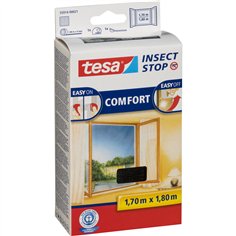 Tesa zanzariera finestra strappo 1,7X1,8m nero 55914