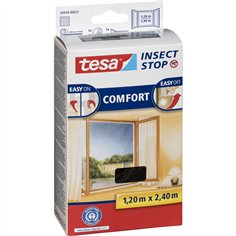 Tesa zanzariera finestra strappo 1,2X2,4m nero 55918