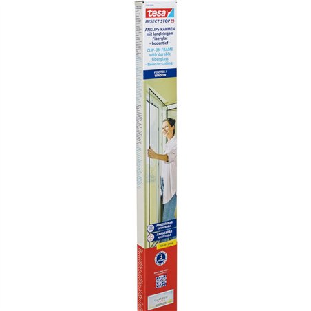 Tesa Insect Stop Clip On 55360 floor to ceiling 2,4x1,2m anth.