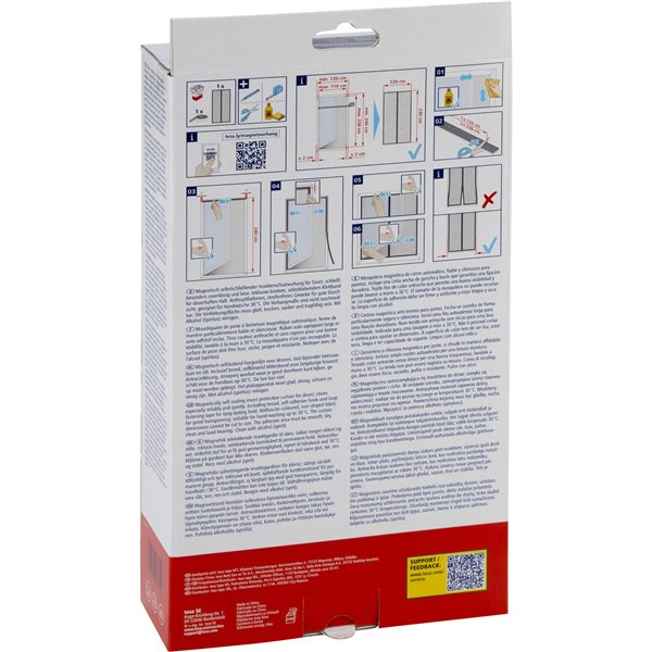 Tesa Insect Stop Magnet. curtain for door XL 1,2x2,4m anthracite