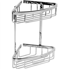 Tesa Aluxx Bathroom Corner Shelf 40205 chrome incl. adhesive mnt. 2