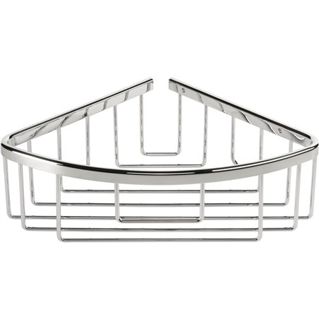 Tesa Aluxx Shower Corner Shelf 40200 chrome incl. adhesive mnt.