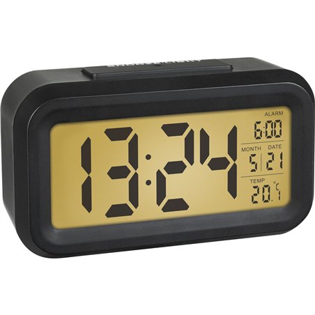 TFA 60.2018.01 LUMIO Sveglia digitale nero