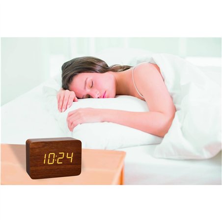 TFA 60.2549.08 CLOCCO sveglia radioc. aspetto legno