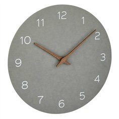 TFA 60.3054.10     orologio da parete analogico grigio cemento