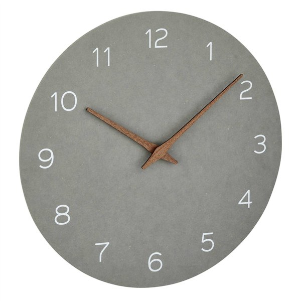 TFA 60.3054.10     orologio da parete analogico grigio cemento