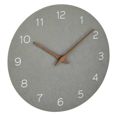 TFA 60.3054.10     orologio da parete analogico grigio cemento