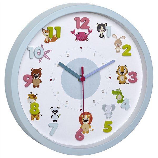 TFA 60.3051.14 Little Animal orologio da parete bambini