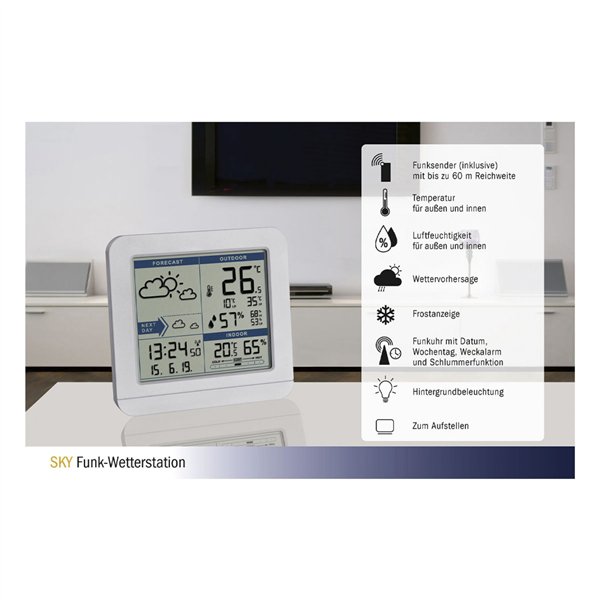 TFA 35.1152.02 SKY stazione meteo radiocontr.
