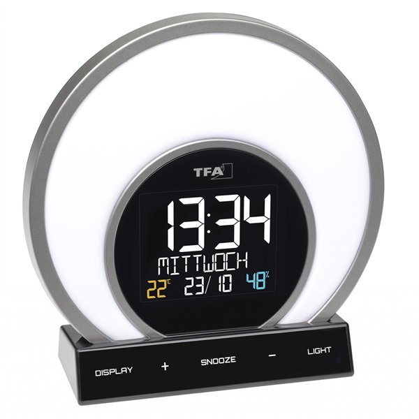 TFA 60.2026.01 SOLUNA Sveglia luminosa con cambio col.
