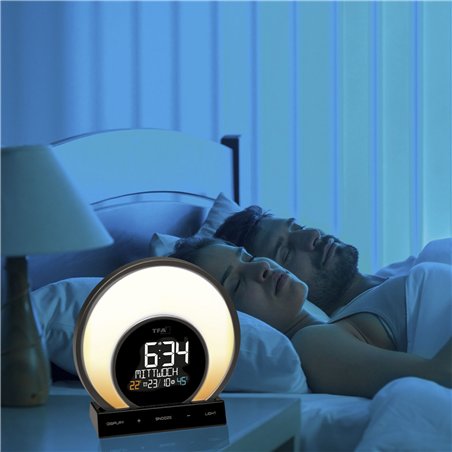 TFA 60.2026.01 SOLUNA Sveglia luminosa con cambio col.