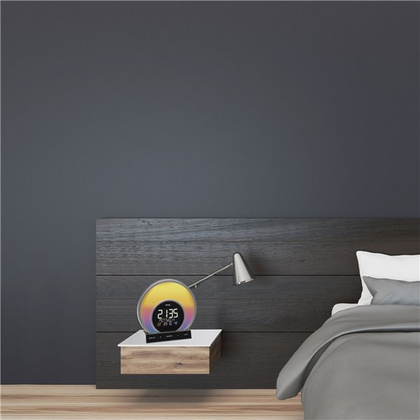 TFA 60.2026.01 SOLUNA Sveglia luminosa con cambio col.