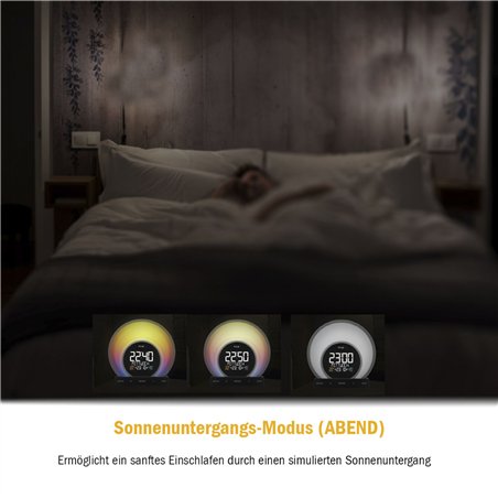 TFA 60.2026.01 SOLUNA Sveglia luminosa con cambio col.