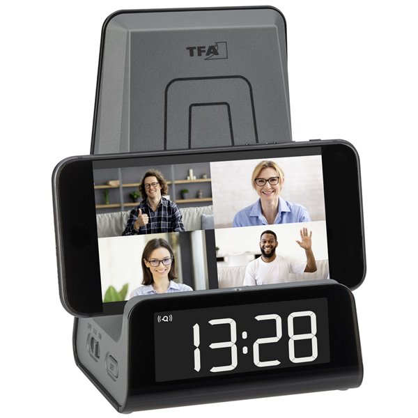 TFA 60.2033.10 ICON Charge sveglia digitale con staz.ricar.