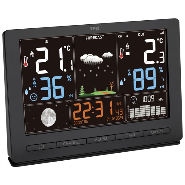 TFA 35.1118.01 nero SEASON stazione meteo