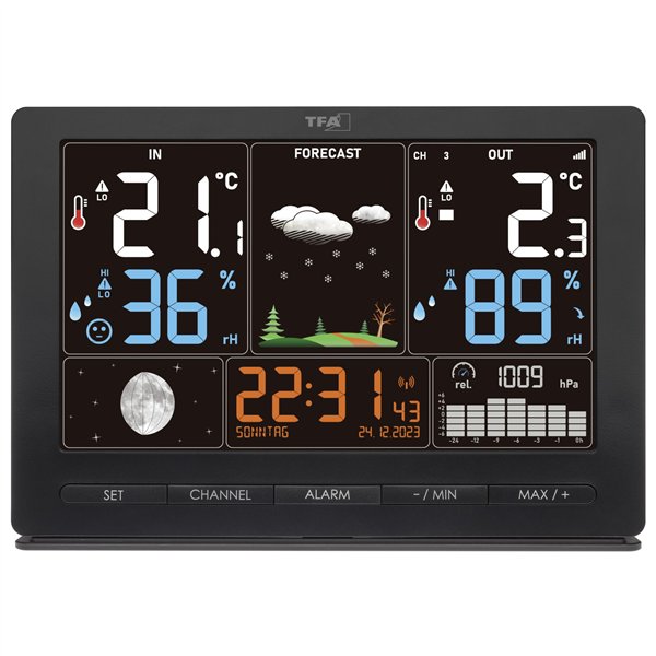 TFA 35.1118.01 nero SEASON stazione meteo
