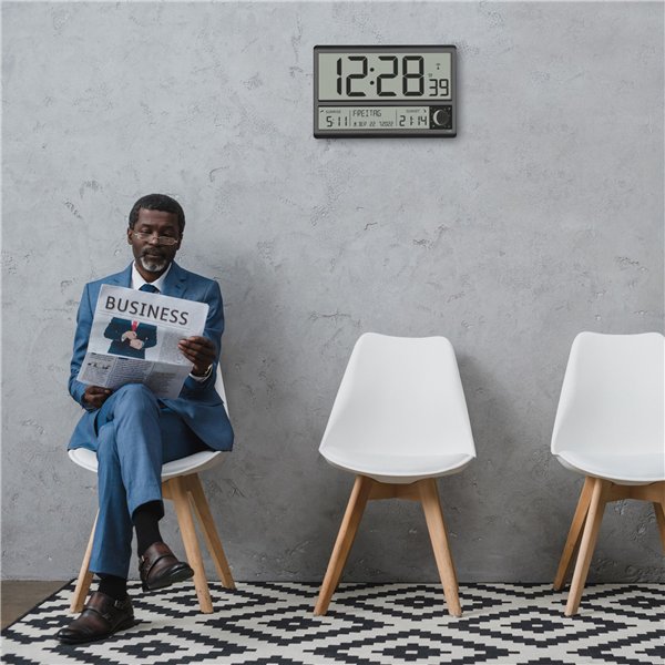 TFA 60.4524.01 nero orologio XL radioc. digitale