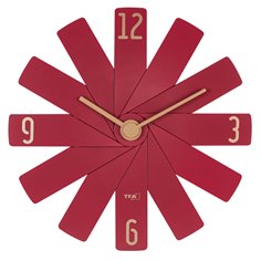 TFA Clock in the box rosso orologio da parete